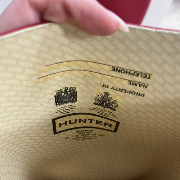 Tall red hunter boots size 9 - Picture 2 of 4